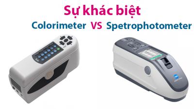 Sự khác nhau giữa máy đo màu (colorimeter) và máy đo màu quang phổ (spectrophotometer)